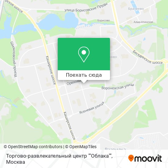 Карта Торгово-развлекательный центр ""Облака""