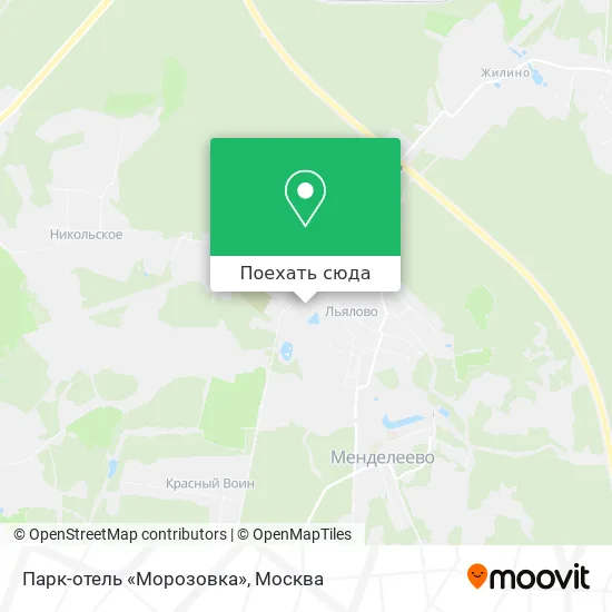 Карта Парк-отель «Морозовка»