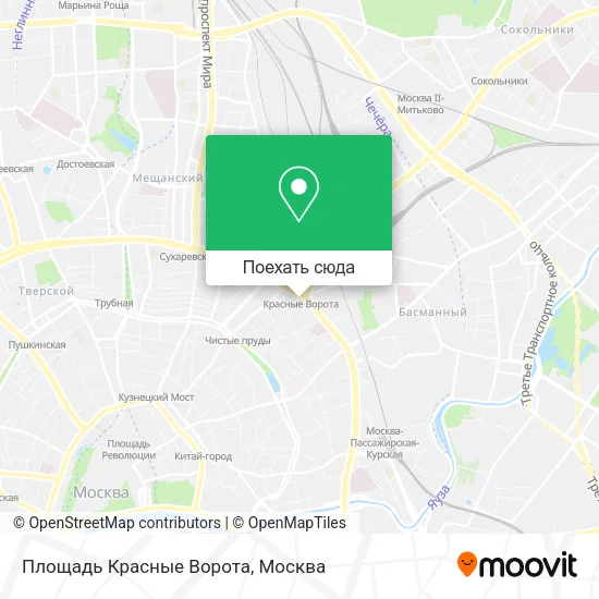 Карта Площадь Красные Ворота