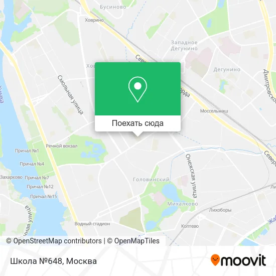 Карта Школа №648
