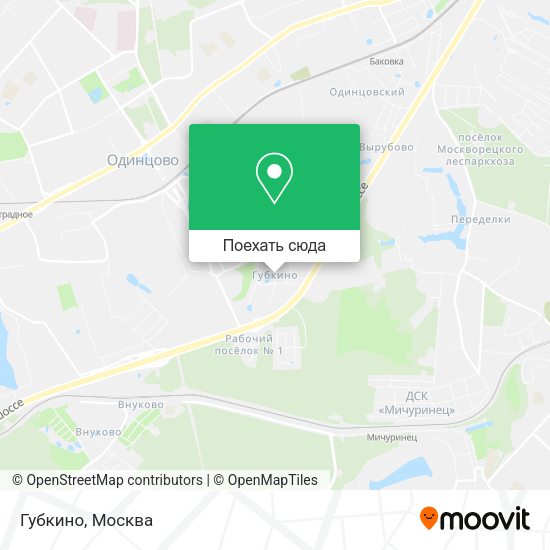 Карта Губкино