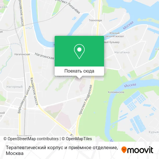 Карта Терапевтический корпус и приёмное отделение