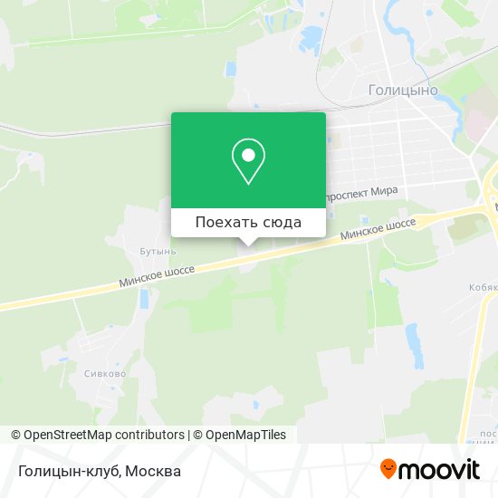 Карта голицыно московской