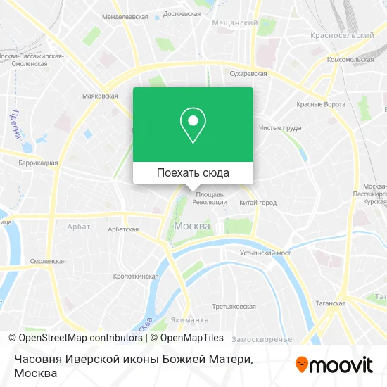 Карта Часовня Иверской иконы Божией Матери