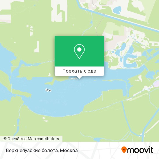 Карта Верхнеяузcкие Болота