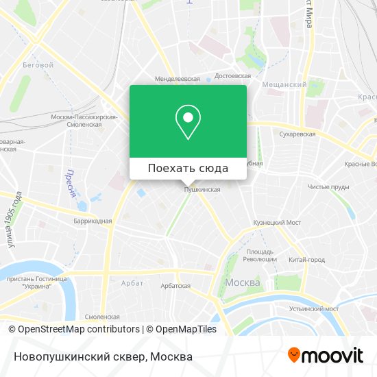 Карта Новопушкинский сквер