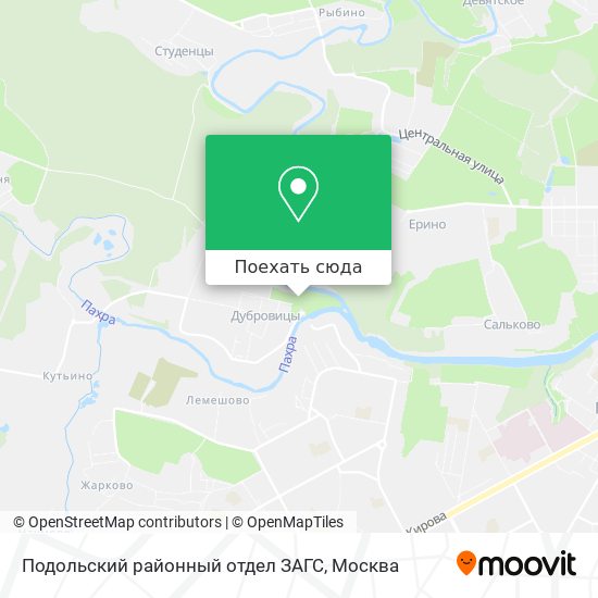 Карта Подольский районный отдел ЗАГС