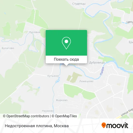 Карта Недостроенная плотина