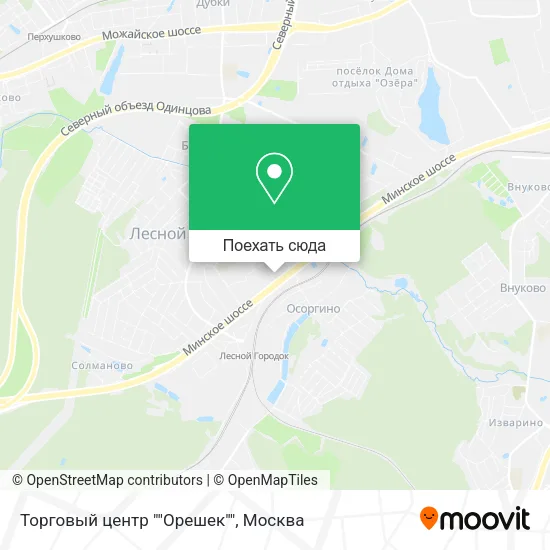Карта Торговый центр ""Орешек""