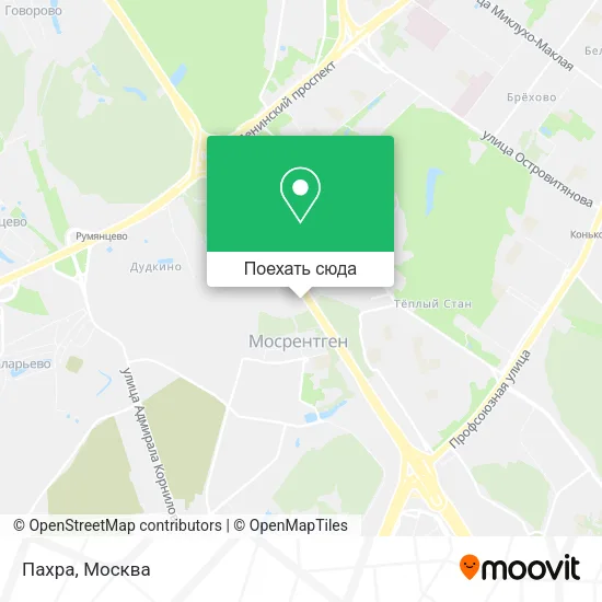 Карта Пахра