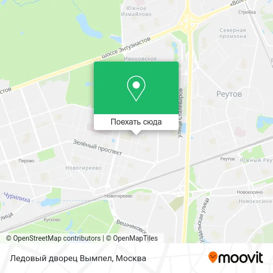 Карта Ледовый дворец Вымпел