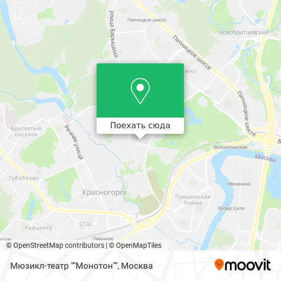 Карта Мюзикл-театр ""Монотон""