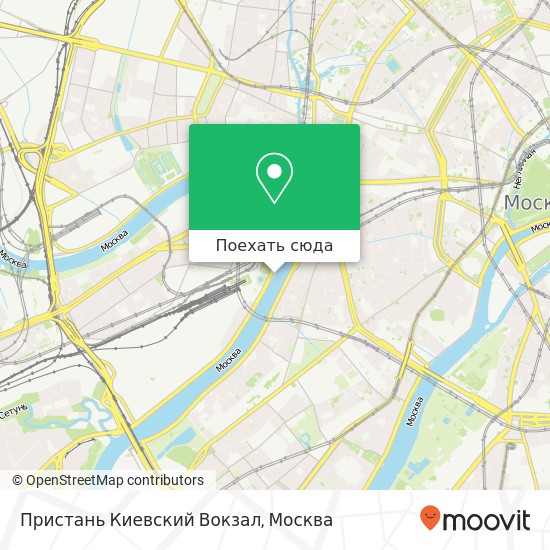 Карта Пристань Киевский Вокзал