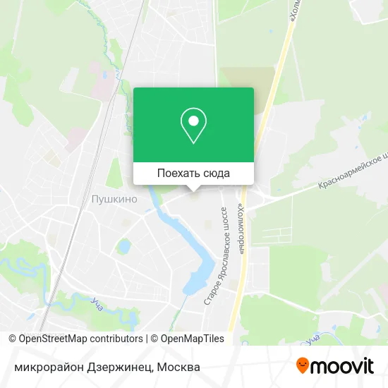 Карта микрорайон Дзержинец