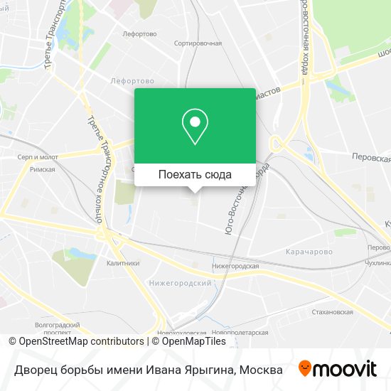 Карта Дворец борьбы имени Ивана Ярыгина