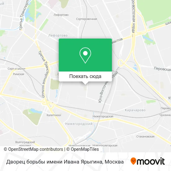 Карта Дворец борьбы имени Ивана Ярыгина