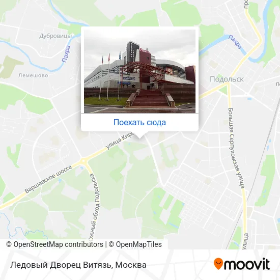 Карта Ледовый Дворец Витязь