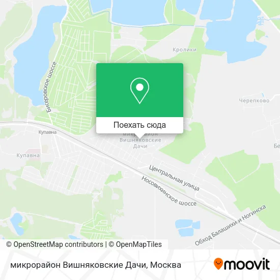 Карта микрорайон Вишняковские Дачи