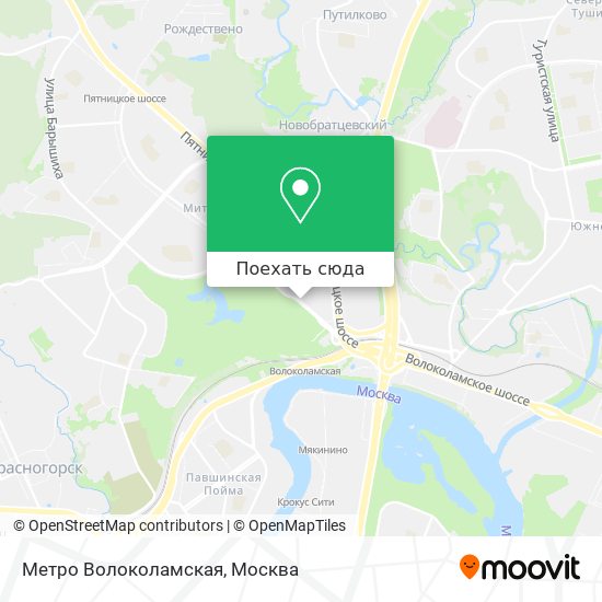 Карта Метро Волоколамская
