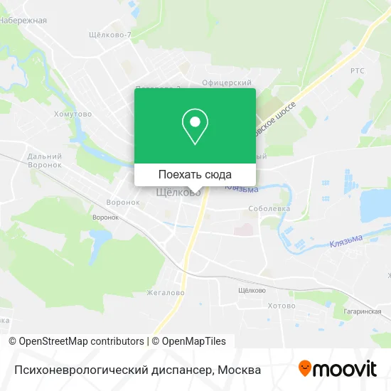 Карта Психоневрологический диспансер