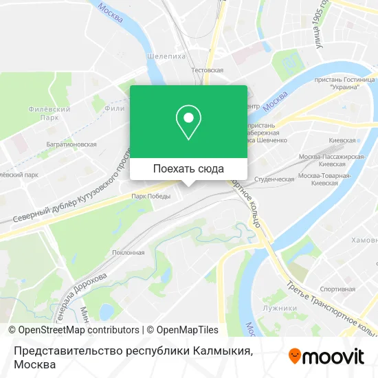 Карта Представительство республики Калмыкия