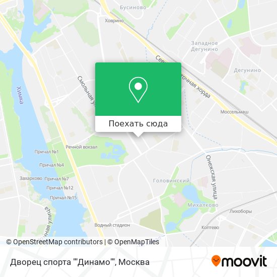 Карта Дворец спорта ""Динамо""