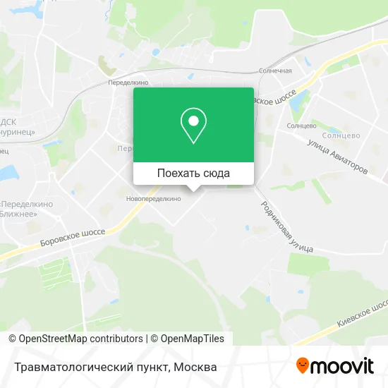 Карта Травматологический пункт