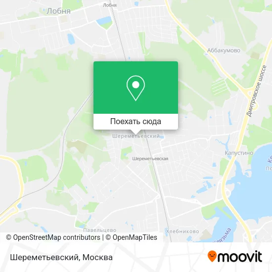Карта Шереметьевский