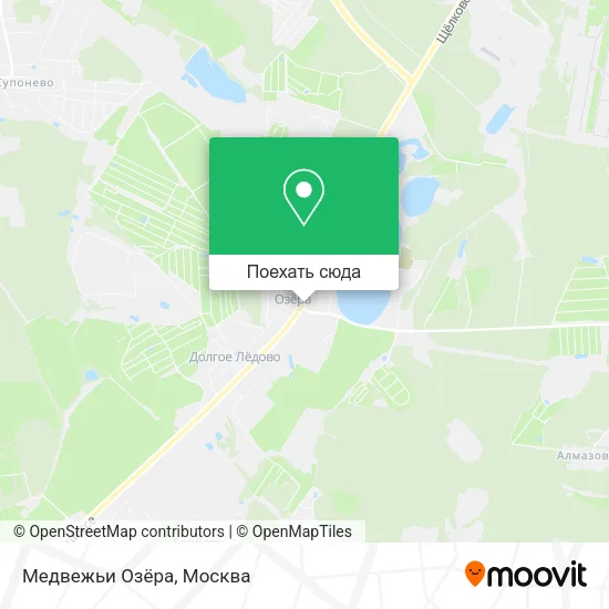 Карта Медвежьи Озёра