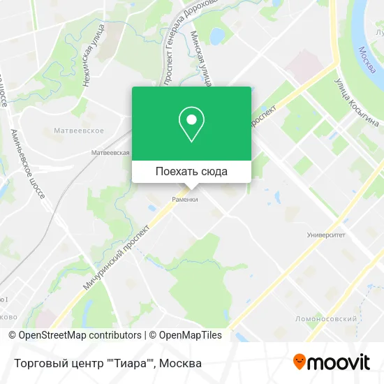 Карта Торговый центр ""Тиара""