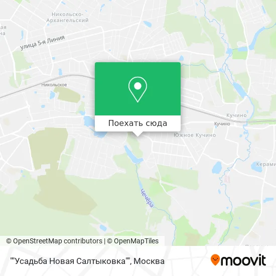 Карта ""Усадьба Новая Салтыковка""