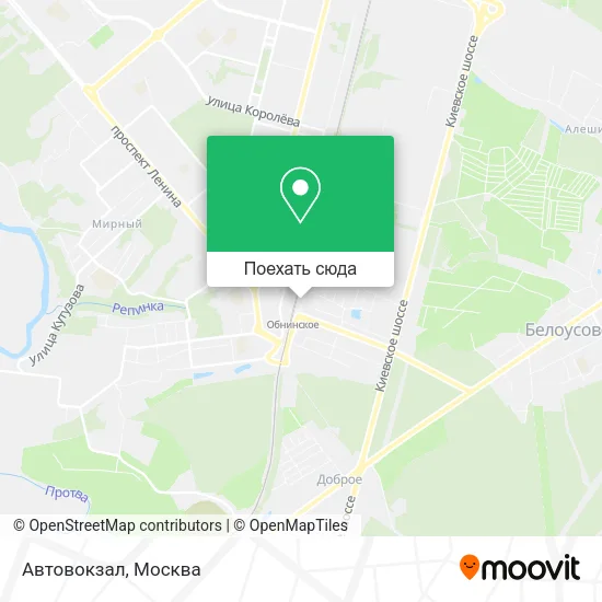 Карта Автовокзал