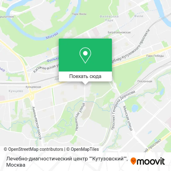 Карта Лечебно-диагностический центр ""Кутузовский""
