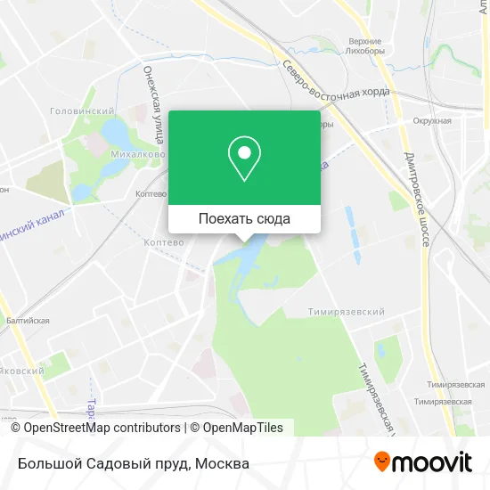 Карта Большой Садовый пруд