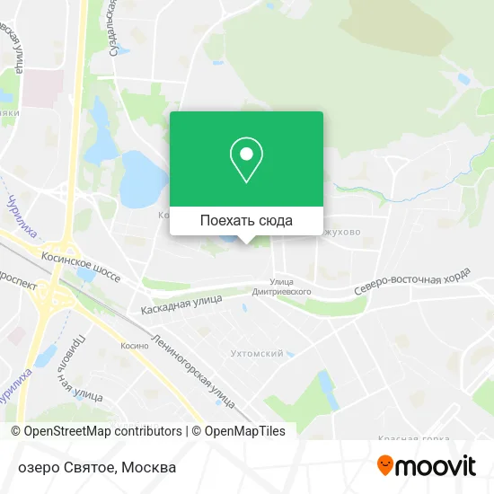 Карта озеро Святое