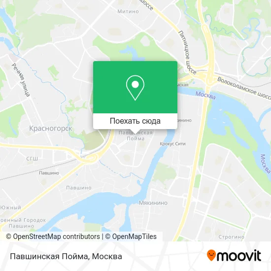 Карта Павшинская Пойма