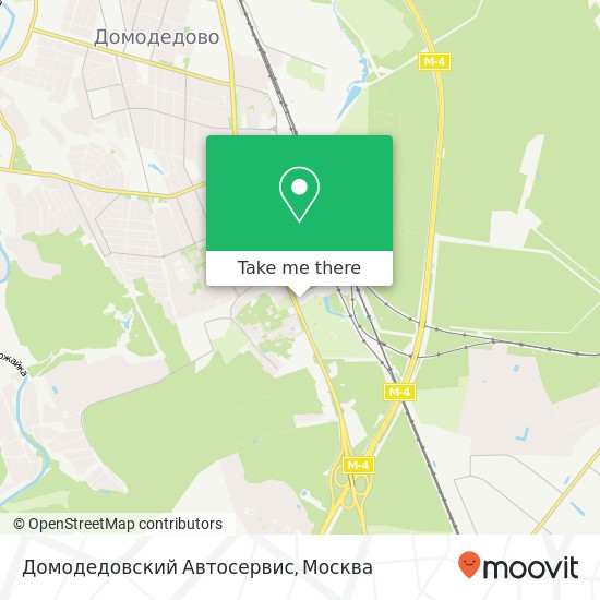 Карта Домодедовский Автосервис