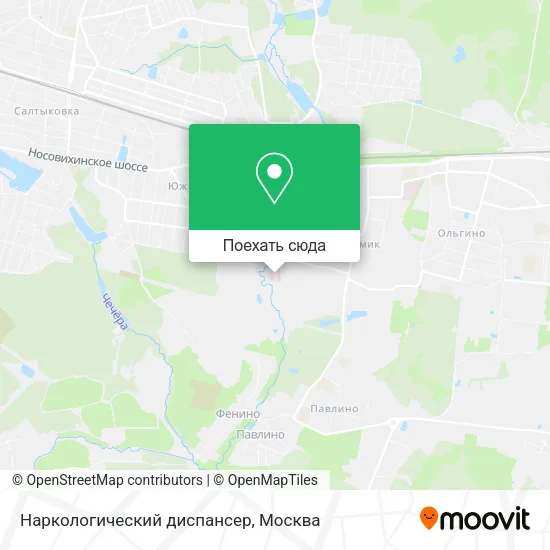 Карта Наркологический диспансер