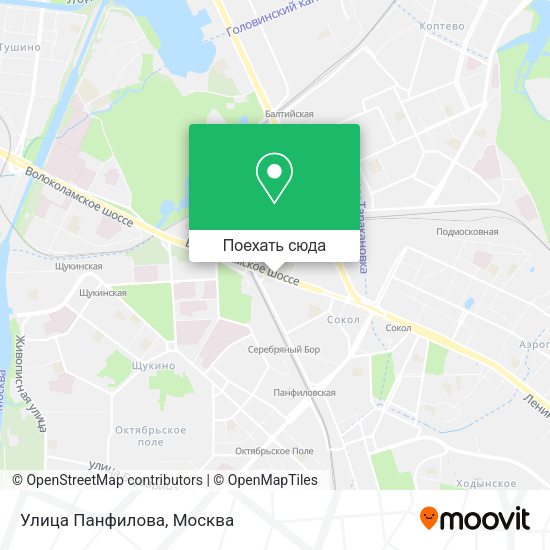 Карта Улица Панфилова