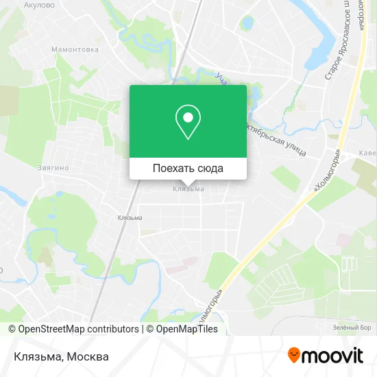 Карта Клязьма