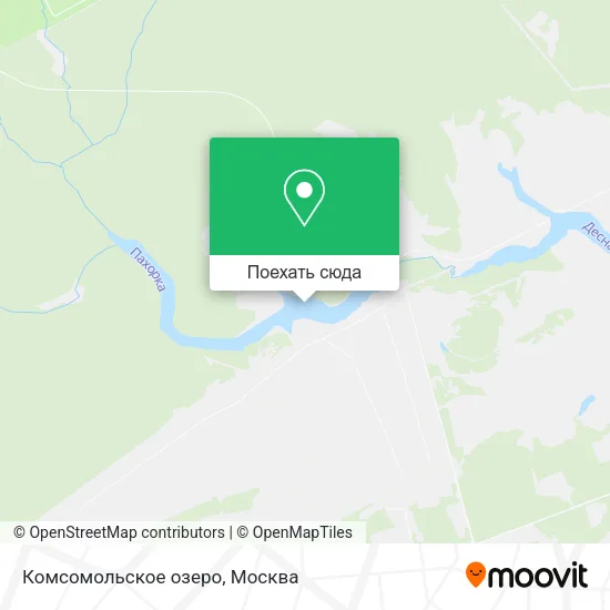 Карта Комсомольское озеро