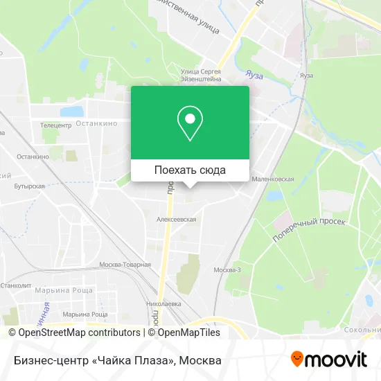 Карта Бизнес-центр «Чайка Плаза»