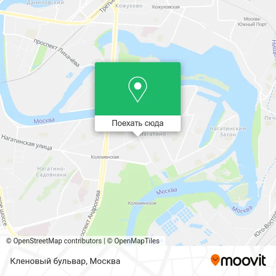 Карта Кленовый бульвар