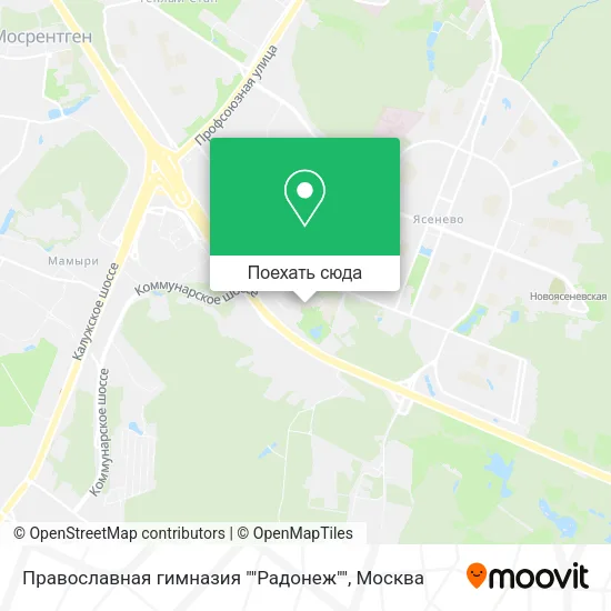 Карта Православная гимназия ""Радонеж""