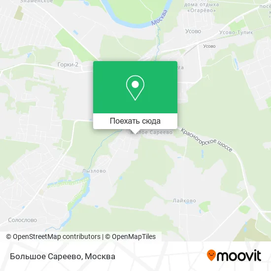 Карта Большое Сареево