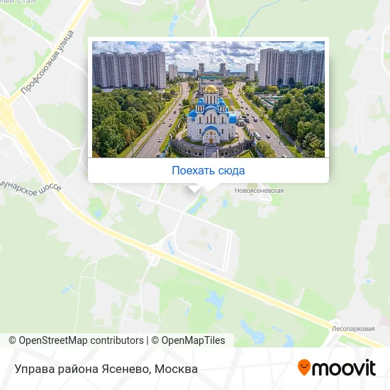 Карта Управа района Ясенево