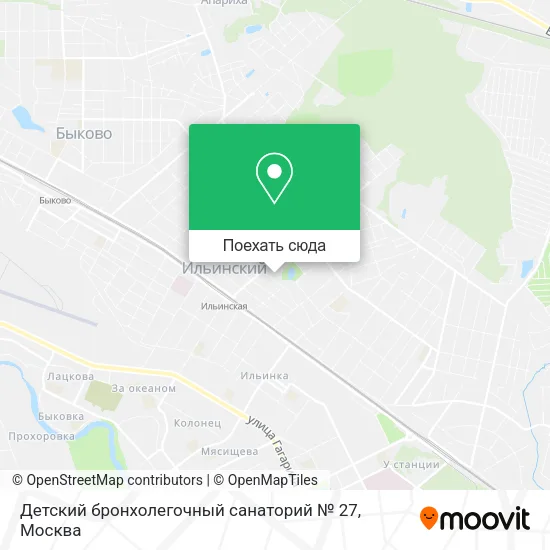 Карта Детский бронхолегочный санаторий № 27