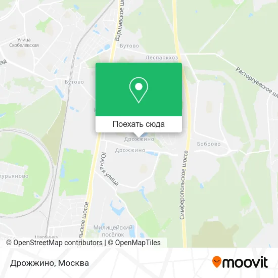 Карта Дрожжино