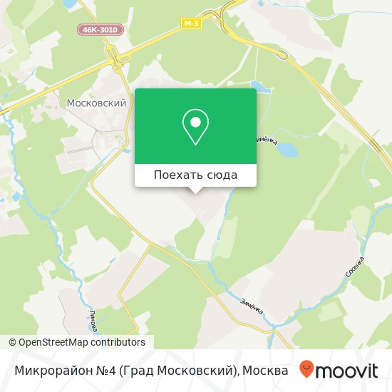 Карта Микрорайон №4 (Град Московский)