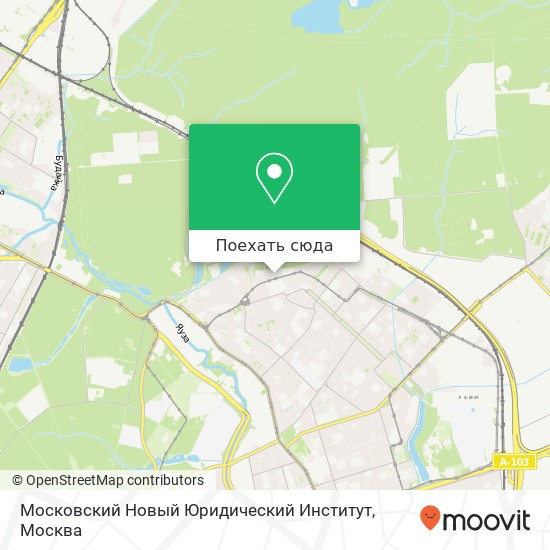 Карта Московский Новый Юридический Институт